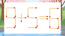 【マッチ棒クイズ】1本だけ動かして正しい式に：9+5=6？