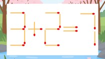 【マッチ棒クイズ】1本だけ動かして正しい式に：3+2=7？