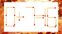 【マッチ棒クイズ】1本だけ動かして正しい式に：0＋7＝16？