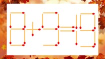 【マッチ棒クイズ】1本だけ動かして正しい式に：8＋9＝19？