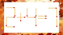 【マッチ棒クイズ】1本だけ動かして正しい式に：2+4=7？