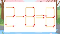【マッチ棒クイズ】1本だけ動かして正しい式に：2-8=8？