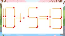 【マッチ棒クイズ】1本だけ動かして正しい式に：10+5=13？