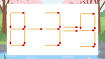 【マッチ棒クイズ】1本だけ動かして正しい式に：8-3=9？