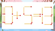【マッチ棒クイズ】1本だけ動かして正しい式に：10+5=13？