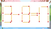 【マッチ棒クイズ】1本だけ動かして正しい式に：13-8=17？