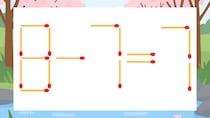 【マッチ棒クイズ】1本だけ動かして正しい式に：8-7=7？