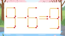 【マッチ棒クイズ】1本だけ動かして正しい式に：9-6=9？