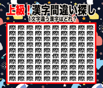 今日の漢字間違い探し【Vol.7】あなたの集中力を試そう！【上級】