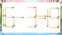 【マッチ棒クイズ】1本だけ動かして正しい式に：16-3=19？