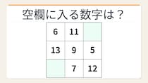 【数字パズル】秒で解けたら数学センスあり！3×3の和パズル