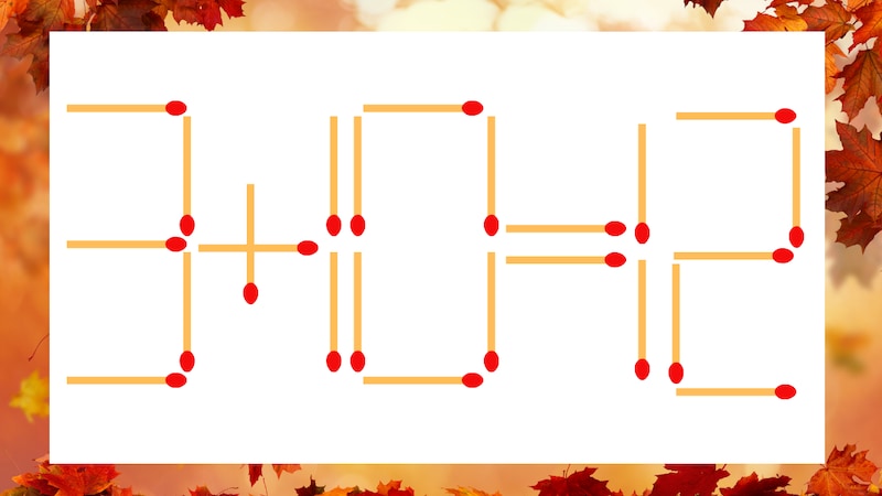 【マッチ棒クイズ】1本だけ動かして正しい式に：3+10=12？の画像