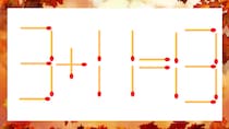 【マッチ棒クイズ】1本だけ動かして正しい式に：3+11=13？