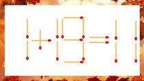 【マッチ棒クイズ】1本だけ動かして正しい式に：1+19=11？