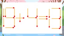 【マッチ棒クイズ】1本だけ動かして正しい式に：19+4=13？