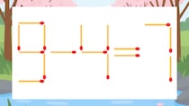【マッチ棒クイズ】1本だけ動かして正しい式に：9-4=7？