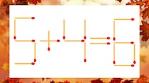【マッチ棒クイズ】1本だけ動かして正しい式に：5+4=6？