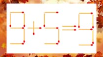 【マッチ棒クイズ】1本だけ動かして正しい式に：9+5=9？