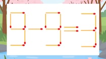 【マッチ棒クイズ】1本だけ動かして正しい式に：9-9=3？
