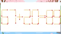 【マッチ棒クイズ】1本だけ動かして正しい式に：67+20=89？