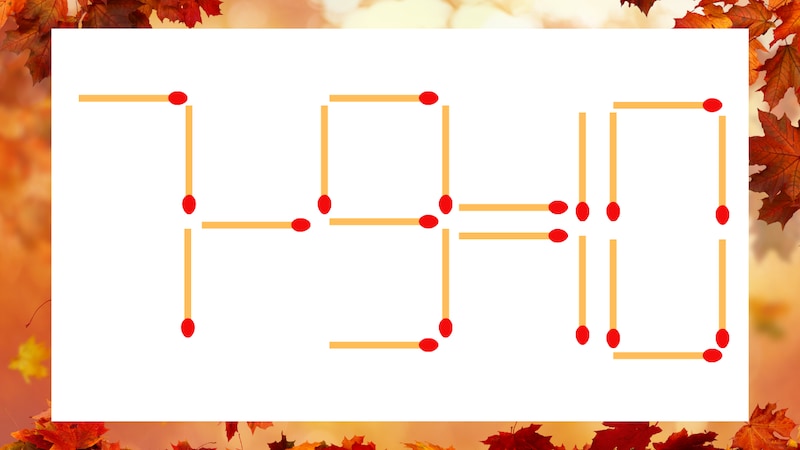 【マッチ棒クイズ】1本だけ動かして正しい式に：7-9=10？の画像