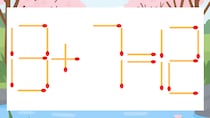 【マッチ棒クイズ】1本だけ動かして正しい式に：13+7=12？