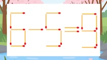 【マッチ棒クイズ】1本だけ動かして正しい式に：6-5=9？
