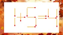 【マッチ棒クイズ】1本だけ動かして正しい式に：1+5=4？