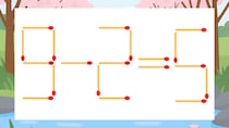【マッチ棒クイズ】1本だけ動かして正しい式に：9-2=5？