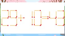 【マッチ棒クイズ】1本だけ動かして正しい式に：29+10=43？