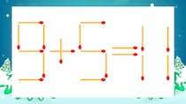 【マッチ棒クイズ】1本だけ動かして正しい式に：9+5=11？