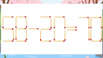 【マッチ棒クイズ】1本だけ動かして正しい式に：58-20=70？