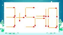 【マッチ棒クイズ】1本だけ動かして正しい式に：3+5=10？
