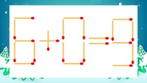 【マッチ棒クイズ】1本だけ動かして正しい式に：6+0=9？
