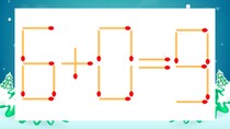 【マッチ棒クイズ】1本だけ動かして正しい式に：6+0=9？