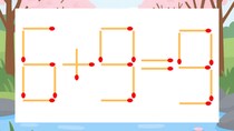 【マッチ棒クイズ】1本だけ動かして正しい式に：6+9=9？