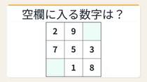 【数字パズル】秒で解けたら数学センスあり！3×3魔方陣の空欄を埋めろ