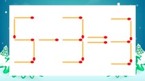【マッチ棒クイズ】1本だけ動かして正しい式に：5-3=3？