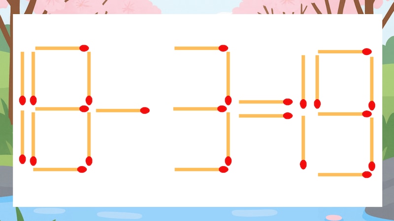 【マッチ棒クイズ】1本だけ動かして正しい式に：18-3=19？の画像