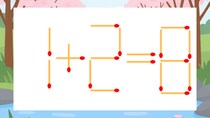 【マッチ棒クイズ】1本だけ動かして正しい式に：1+2=8？