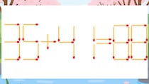 【マッチ棒クイズ】1本だけ動かして正しい式に：35+41=88？
