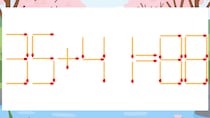 【マッチ棒クイズ】1本だけ動かして正しい式に：35+41=88？