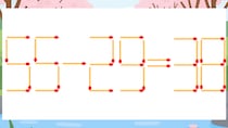 【マッチ棒クイズ】1本だけ動かして正しい式に：55-29=38？