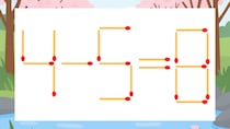 【マッチ棒クイズ】1本だけ動かして正しい式に：4-5=8？