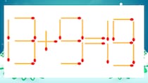 【マッチ棒クイズ】1本だけ動かして正しい式に：13+9=19？