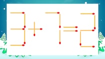 【マッチ棒クイズ】1本だけ動かして正しい式に：3+7=2？
