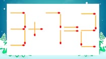 【マッチ棒クイズ】1本だけ動かして正しい式に：3+7=2？
