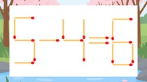【マッチ棒クイズ】1本だけ動かして正しい式に：5-4=6？