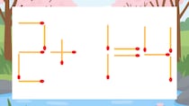【マッチ棒クイズ】1本だけ動かして正しい式に：2+1=4？