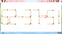【マッチ棒クイズ】1本だけ動かして正しい式に：62-37=51？